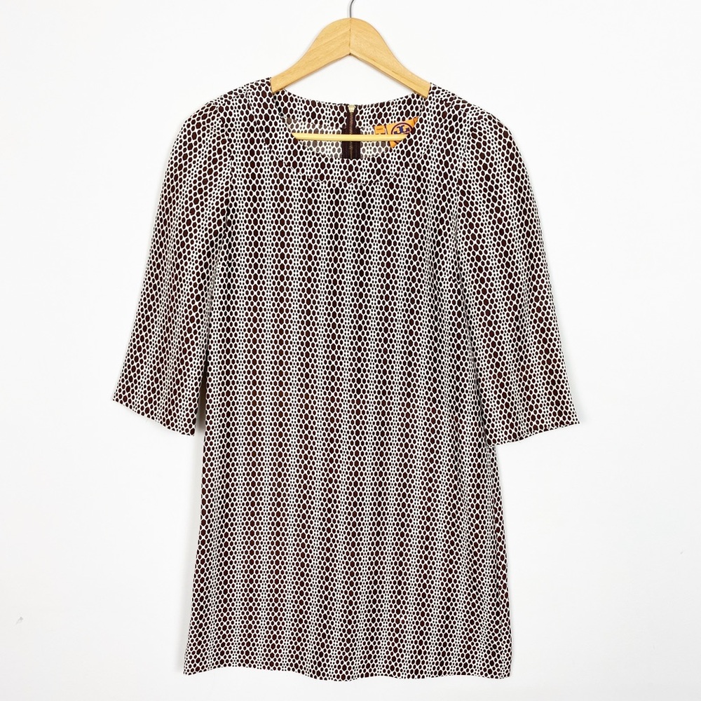 Tory Burch Geometric Printed Silk Mini Dress 2
